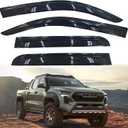 DYRDINSHOW Rain Guards for Tacoma Double Cab 2024 2025, 5 Seats Tacoma Vent Visor, Rain Guard Window Visors for Car Window, Window Wind Deflectors & Visors