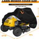 Riding Lawn Mower Cover 54"Decks,210D Heavy Duty Oxford Cloth,Buckle Straps | Lawn Tractor Covers Waterproof Outdoor,Durable,Tear-Resistant,Anti-UV,Windproof,Reflective Handle Drawstring,75"Lx47"Wx49"H