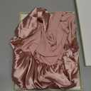 YANIBEST Adjustable Satin Bonnet for Sleeping Women Double Layer Hair Wrap Reduce Friction Prevent Frizz Natural Curly Hair (Large, Blush Pink)