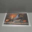 Halloween Canvas Wall Art 12x18inch- Vintage Halloween Season Framed Decor for Home, Fall Pumpkin Painting Prints, Spooky Wall Hanging Artwork for Bathroom, Kitchen