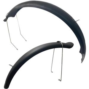 Da06 & Da03 & TS60 Fenders for Bicycle, Front and Rear, 2pcs, Black