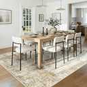 RELEANY Washable Area Rugs 6'x9' Non-Slip Modern Abstract Soft for Living Room Entryway Bedroom Nursery, Print Pattern, Neutral Brown Gray