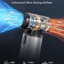 Compressed Air Duster & Vacuum 2-in-1, 320,000 RPM Brushless Motor