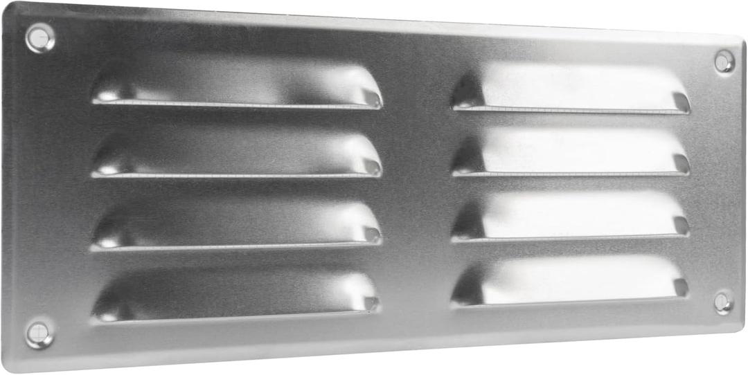 Vent Systems 10" x 4" Inch (Overall Dimensions) - Aluminum - Air Vent Cover - Metal Air Return Grill with Built-in Protection Mesh - HVAC Vent Duct Cover for Home Improvement
