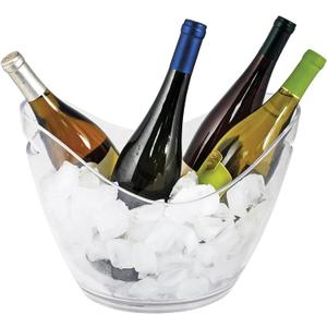 True Chill Acrylic Ice Buckets for Parties and Drinks, 2.11 Gallons (8 Liters) Wine Beer Champagne Bucket, Beverage Tubs Hosting Essentials, Set of 1