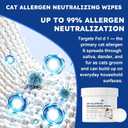 Cat Allergen Neutralizing Wipes, Cat Allergy Wipes for Humans & Home