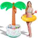 ArtCreativity 60 Inch Inflatable Palm Tree Cooler - Blow Up Palm Tree for Beach Decor, Pool Decor, Hawaiian Party Decorations, and Luau Party Decorations - Inflatable Tree with Drink Cooler Base
