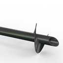 Helical Pier With Top For Foundation, Size 47" Inch Length