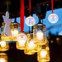 Jutom 48 Pcs Christmas Iridescent Ornaments Ball Clear Plastic Bubbles Cauldron Halloween Hanging Ornament Balls Bulk Wedding Decorative Rainbow Hanging Craft for DIY Witch Magic Pot (1.18 Inch)