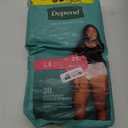 Depend Fresh Protection Adult Incontinence & Postpartum Bladder Leak Underwear for Women, Disposable, Maximum, Large, Blush, 28 Count, Packaging May Vary