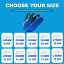 Plantar Fasciitis Insoles for Men Women,High Arch Support for Pain Relief,Inserts Orthotic for Flat Feet Absorbing Inserts Standing All Day, Insoles for Work Boots 2 Pairs M7-7.5/W9-9.5 (Bluegreen)