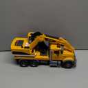 SMILESSKIDDO Excavator Toy - 1:12 Large Friction Powered Excavator Truck Toy with Lights, Sounds, Toy Trucks for Boys Girls Age 3, 4, 5, 6, 7 Years Old, Birthday Gifts for Boys Girls