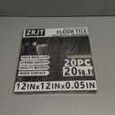 20-Pack Peel and Stick Vinyl Floor Tile Glossy 12x 12 inch, Strong Adhesive Stick on Floor Tiles for Bathroom, Renters, Kitchen, Polish Light Grey&White Marble (10 per Color)