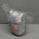 [50 Pack] 5" Disposable Foil Baking Pans with Lids  Round Aluminum Food Containers for Oven Use, Takeout, Storage, and Meal Prep