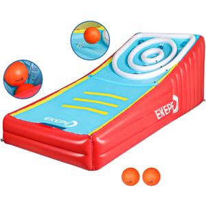 EKEPE Inflatable Score Ball Game, Carnival Yard Games for Kids and Adults, Inflatable Giant Game Toys with 2 Sponge Ball, Family Arcade Games for Indoor and Outdoor, Standard