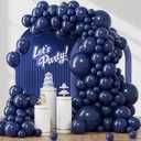 120pcs Navy Blue Balloons, 18 12 10 5 inch Navy Blue Balloons Different Sizes Dark Blue Balloon Arch Kit for Graduation Wedding Birthday Party Decorations