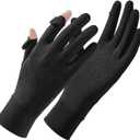 Sun Protection Gloves for Women, Full Finger Touchscreen UV Gloves, Non Slip Breathable Summer Outdoor Gloves for Cycling Driving Running