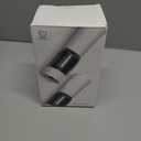 Electric Salt and Pepper Grinder Set with LED Power Display,Larger Capacity Salt and Pepper Shakers Set Rechargeable Electric with Flexible Coarsenes,LED Light,One Hand Operation for Kitchen (Black)