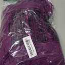 CYCLAMEN Sparkly Maternity Dress for Baby Shower Off The Shoulder Long Sleeve Mermaid Pregnancy Gown with Flowy Tail Hem (X-Large, Rose Purple)