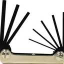Eklind 20811 Steel Handle Fold-up Hex Key allen wrench - 8pc set SAE Inch Sizes .050-5/32