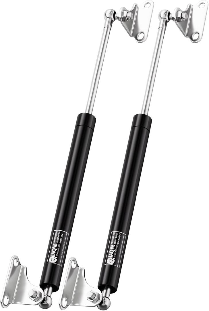20 Inch 55Lbs 245N Gas Struts for RV Bed Toolbox Trash Bin Lid Trap Door Camper Storage Crate Basement Floor Hatch Canopy Shed Windows, DIY Gas Shocks Lift Kit with L Mount Brackets, 2 Pcs by IAQWE