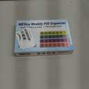 Weekly Pill Organizer - 4-Times-a-Day Pill Planner Pill Box Separates Pills & Vitamins with Daily Morning, Noon, Evening & Night Compartments, Travel Medication Reminder Monday to Sunday