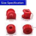 Front & Rear Sway Bar Bushing Kit for 1996-2009 Toyota 4Runner, 2003-2009 Lexus GX470, 26mm Front & 19mm Rear, Polyurethane, Replaces 8.5141R & 8.5142R