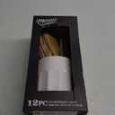 Mason Silicone Cooking Utensils, 12pcs Silicone Cooking Utensils Kitchen Utensil Set, Heat Resistant Kitchen Cookware with Wooden Handle for Nonstick Cookware, White