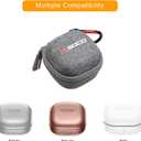 RLSOCO Carrying Case for Samsung Galaxy Buds Core/Galaxy Buds FE/Galaxy Buds 2 Pro/Galaxy Buds Pro/Galaxy Buds 2/Galaxy Buds Live True Wireless Bluetooth Earbuds - Grey (Case Only)