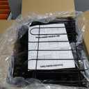 45ft X 13in Animal Barrier Fence, 32 Panels No Dig Fence for Dogs Rabbit, Anti Digging Defense Barrier Garden Edging Border, Rustproof Metal Arched Decorative Garden Fencing for Outdoor, Yard, Lawn (Black)