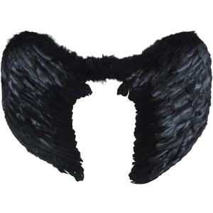 NOVELTY GIANT WWW.NOVELTYGIANT.COM Adult Angel Heaven Fairy Godmother Feather Wings Black
