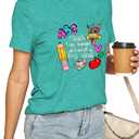 Teacher Shirts for Women Teacher Gifts Short Sleeve Shirts Graphic Tees Summer Tops 2025 (S)