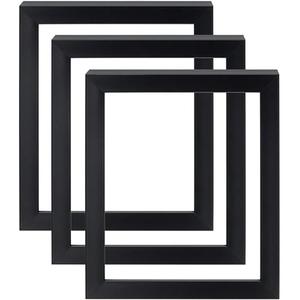 Creative Mark Gotham Deep Gallery Frames - 3 Pack of Professional Gallery Frames for Canvas, Paintings, Presentation & More! - [Black - 16x20]