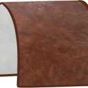 Ntomtuex Faux Leather Couch Arm Cover PU Armrest Slipcover Waterproof Armrest Covers for Sofa Recliner Chair Arm Protectors for Pets Set of 2 Brown (19"  35")