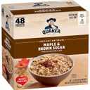 Quaker Instant Oatmeal, Maple & Brown Sugar, Individual Packets, 1.51 Ounce (Pack of 48) (EXP 05/01/27)