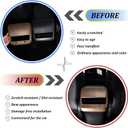 ABS Rear Center Console Air Vent AC Vents Cover Trim for Tesla Model 3 & Model Y 2017-2021 (Pear Wood Grain)