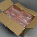 JLYLOL 12 Pcs Pink Plastic Champagne Flutes 6OZ Large Ribbed Champagne Glasses Toasting Glass Plastic Goblets for Parties Vintage Mimosa Bar Glasses Elegant Stemmed Drinking Cups for Wedding Bride