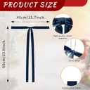 6 Pcs Vintage Velvet Christmas Bows - 23.6 x 15.7 Inch Rustic Large Wreath Bow for Xmas Tree Topper Garland Swags Staircase Fireplace Mantel Wedding Home Decor (6, Navy Blue)