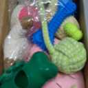 20Pcs Puppy Chew Toys for Teething, Dog Chew Toys with Rope Toy, Pet Dog Toothbrush, Treat Balls, Plush Toys and Squeaky Toys for Small Medium Dogs with Basket