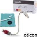 Wire for Oticon Hearing Aids, Genuine OEM MiniFit Speakers&Receivers Unit - Type 85, Size 2, Side Right(Red) - Compatible with Oticon, Bernafon, Sonic, and Philips Hearing Aid Supplies -1 PCS