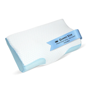 Derila Queen Size Cooling Pillowcase | Optimal Temperature Control for Your Derila Memory Foam Pillow for Perfect Sleep. Quality Material White Pillowcase ensures for Derila Anti Snore Pillows