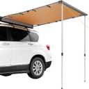 VEVOR Vehicle Awning 6.6'x8.2' Roof Rack Pull-Out Sun Shade UV50+ PU3000mm, Retractable Weatherproof 4x4 Side Awning for SUV Outdoor Camping & Overland (Hardware Included), w/Waterproof Storage Bag