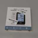 Indoor Outdoor Thermometer Wireless Weather Station External Thermometer Hygrometer Monitor with 330ft Range Remote Sensor, Battery Operated Backlit Display (Grey)