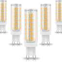 G9 Led Bulbs 75W 80W 100W T4 Clear Halogen Equivalent,1000 lm,3000K Soft Warm White,AC120V G9 8W Bi-pin LED Corn Light Bulb for Chandelier Pendant Wall Ceiling Floor Ligting,Non-flicker,5Pack