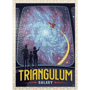 MyPuzzle Triangulum Galaxy, Vintage Poster - Premium 500 Piece Jigsaw Puzzle for Adults