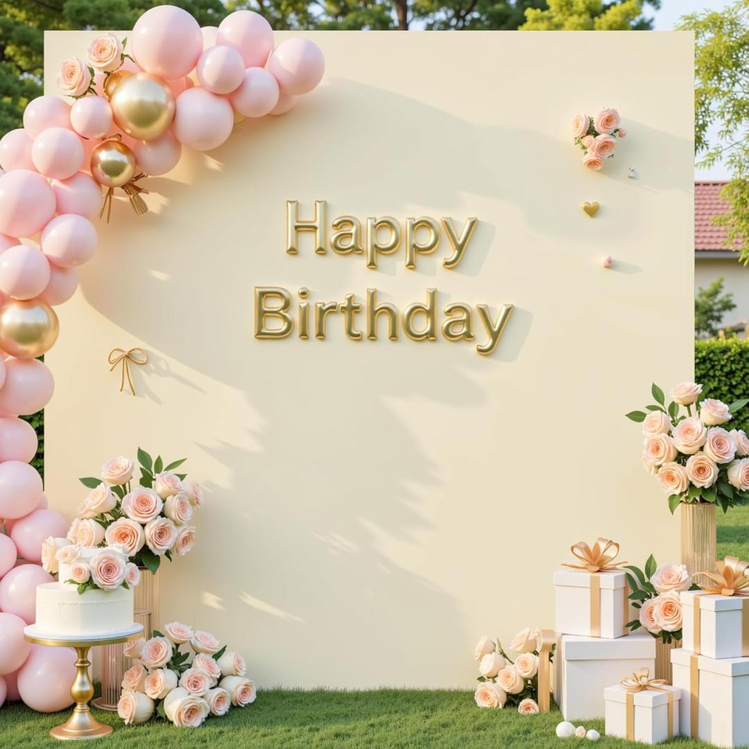 Square Spandex Arch Covers Beige, Wedding Arch Backdrop Cover 6.6FT x 6.6FT for Baby Shower Birthday Party Ceremony Banquet Photo Decoration