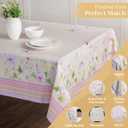 Maison d' Hermine Table Cloth Rectangle Table 100% Cotton 70 x 140 Inches Tablecloth Reusable Decorative for Dining Kitchen Room Farmhouse Home Gifts for Mothers Day Spring Summer - Magnolia Mornings