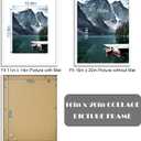 Hongkee 16x20 Frames Set of 3 - Display 11x14 Photo with Mat or 16 x 20 Poster without Mat, Wall Mounting Horizontal and Vertical, White