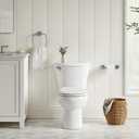 American Standard 5503B00B.020 Transitional Slow-Close Round Front Toilet Seat, White, 16.63"L x 14.19"W