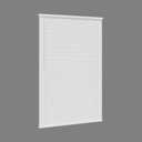 Cordless Light Filtering Mini Blind - 26" W x 64" L - White,  1" Vinyl Slats, Smooth Lift Operation, Horizontal Shades for Indoor Windows by Lumino
